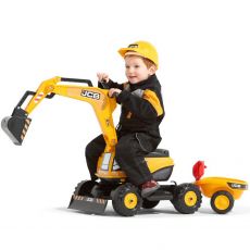 Экскаватор с прицепом и шлемом Falk 135A JCB